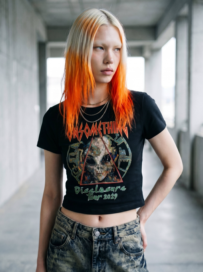 Disclosure 2029 Baby Tee — On Something
