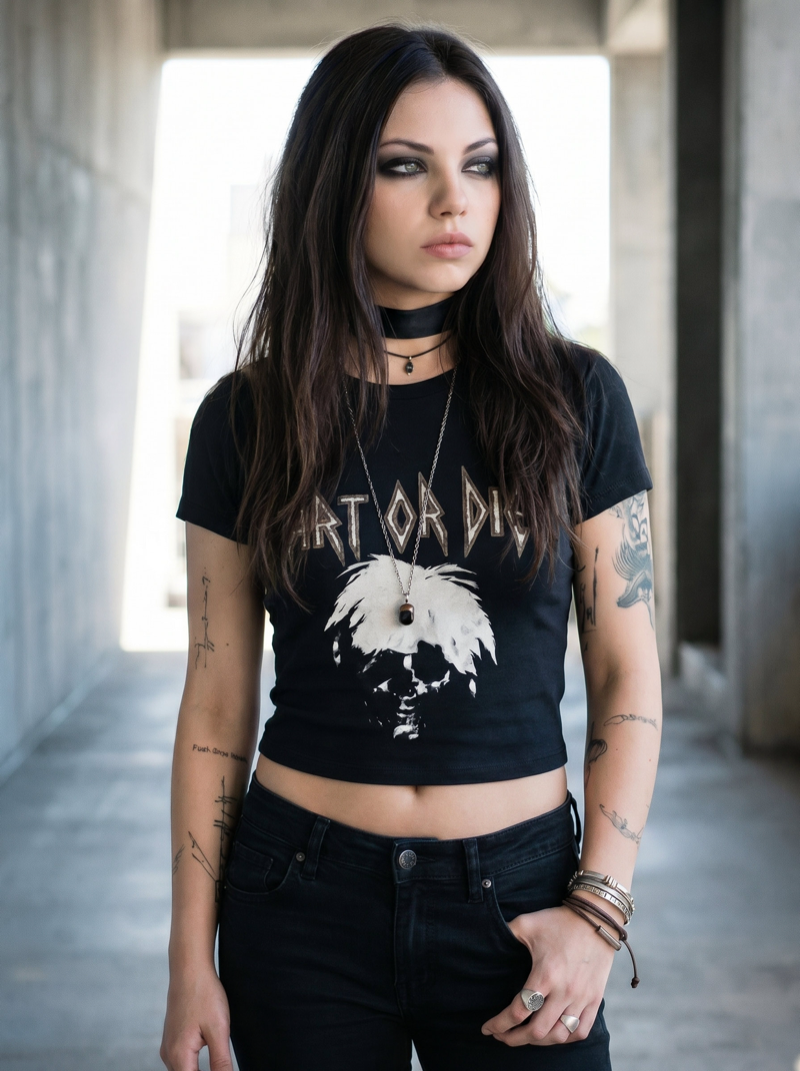 Art Or Die — Warskull baby tee — On Something
