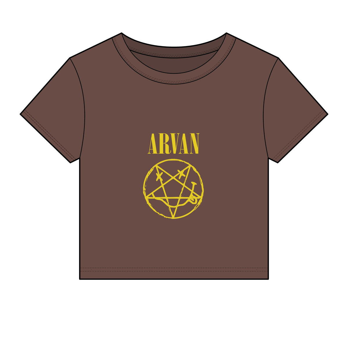 Arvan — Smiley Pentagram — Baby Tee