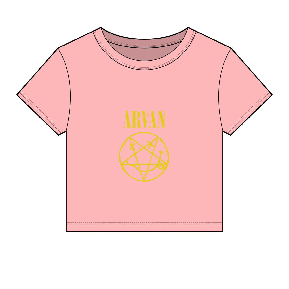 Arvan — Smiley Pentagram — Baby Tee