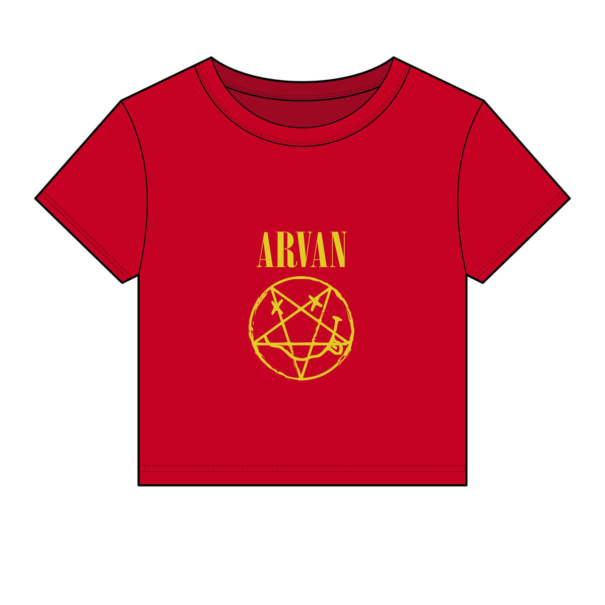 Arvan — Smiley Pentagram — Baby Tee