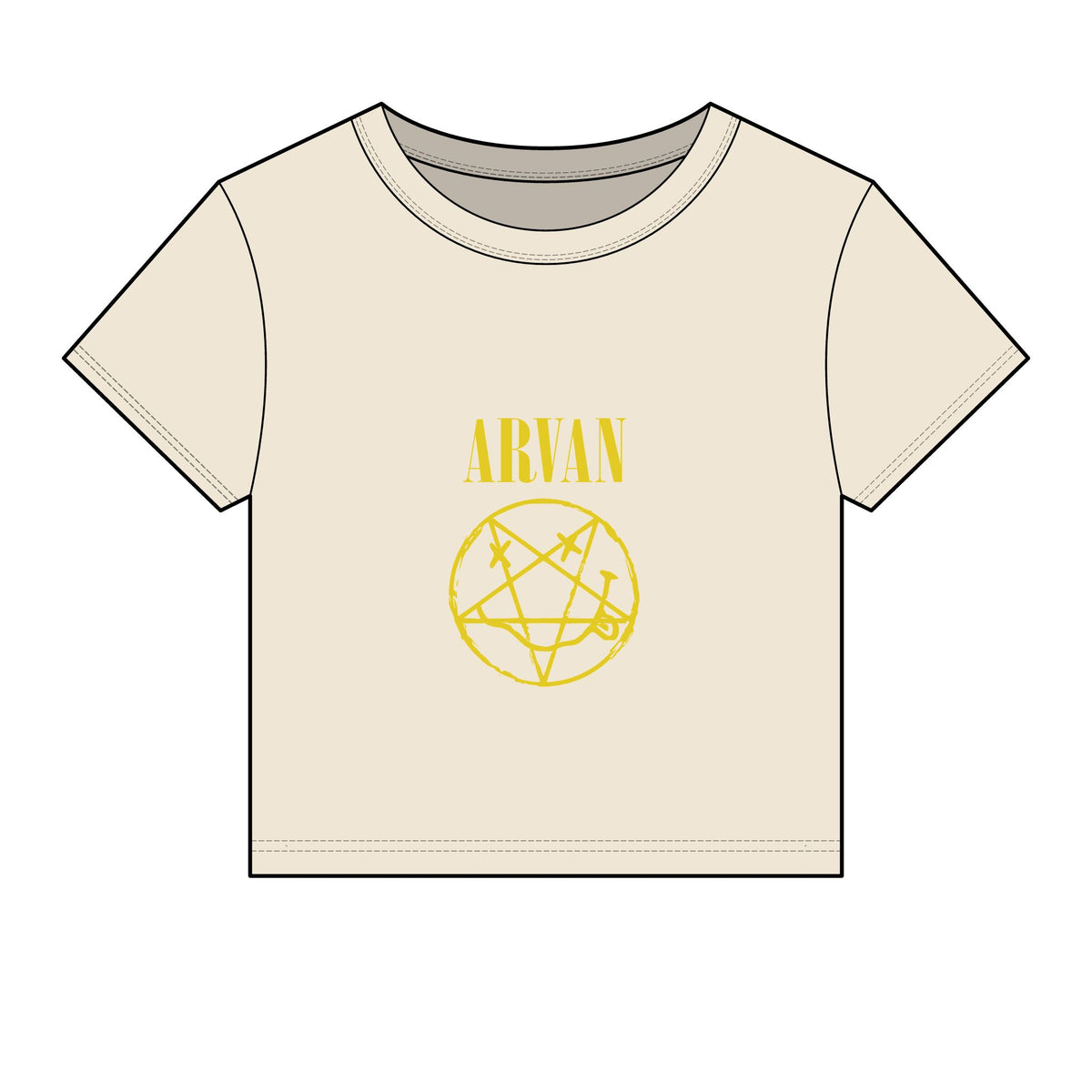 Arvan — Smiley Pentagram — Baby Tee