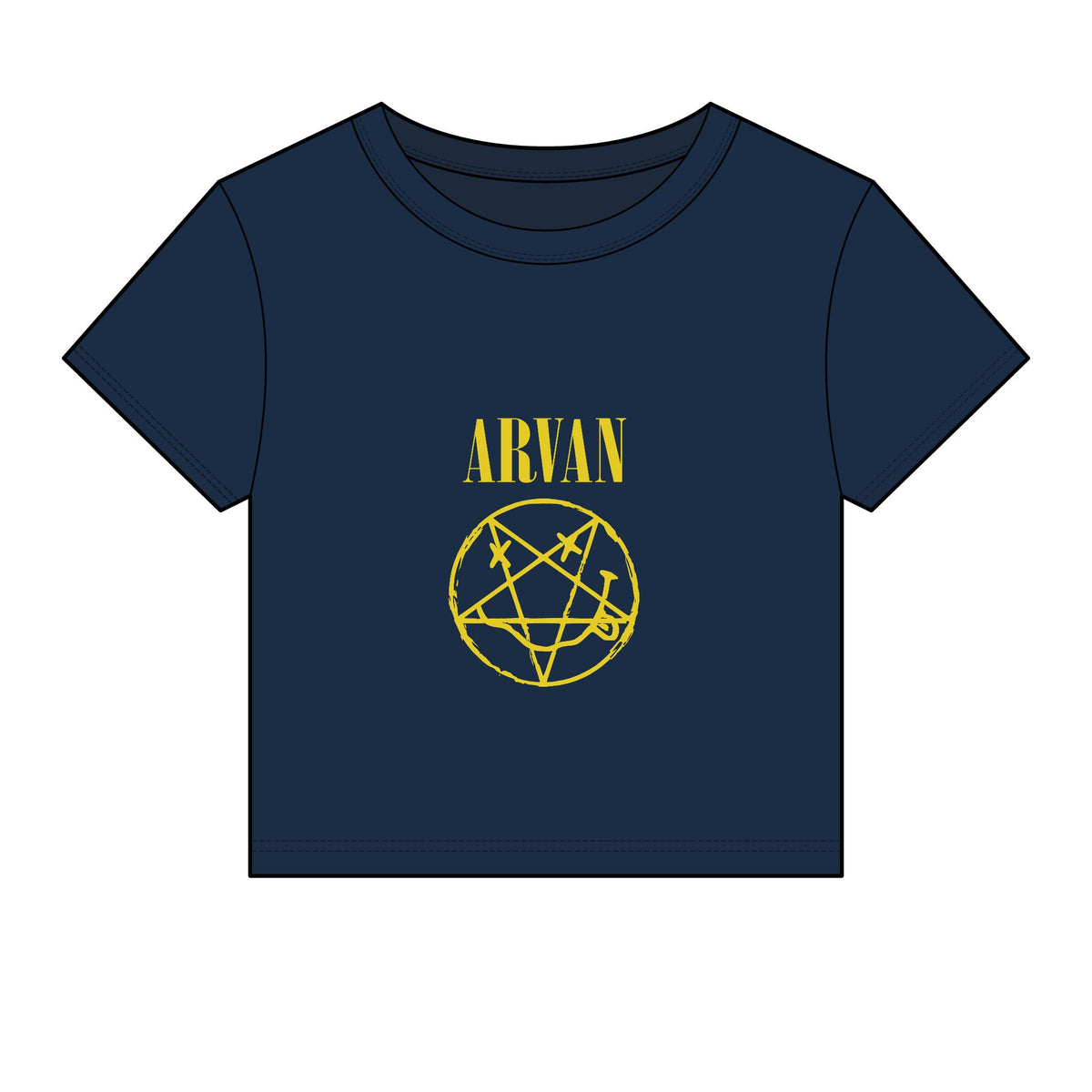 Arvan — Smiley Pentagram — Baby Tee