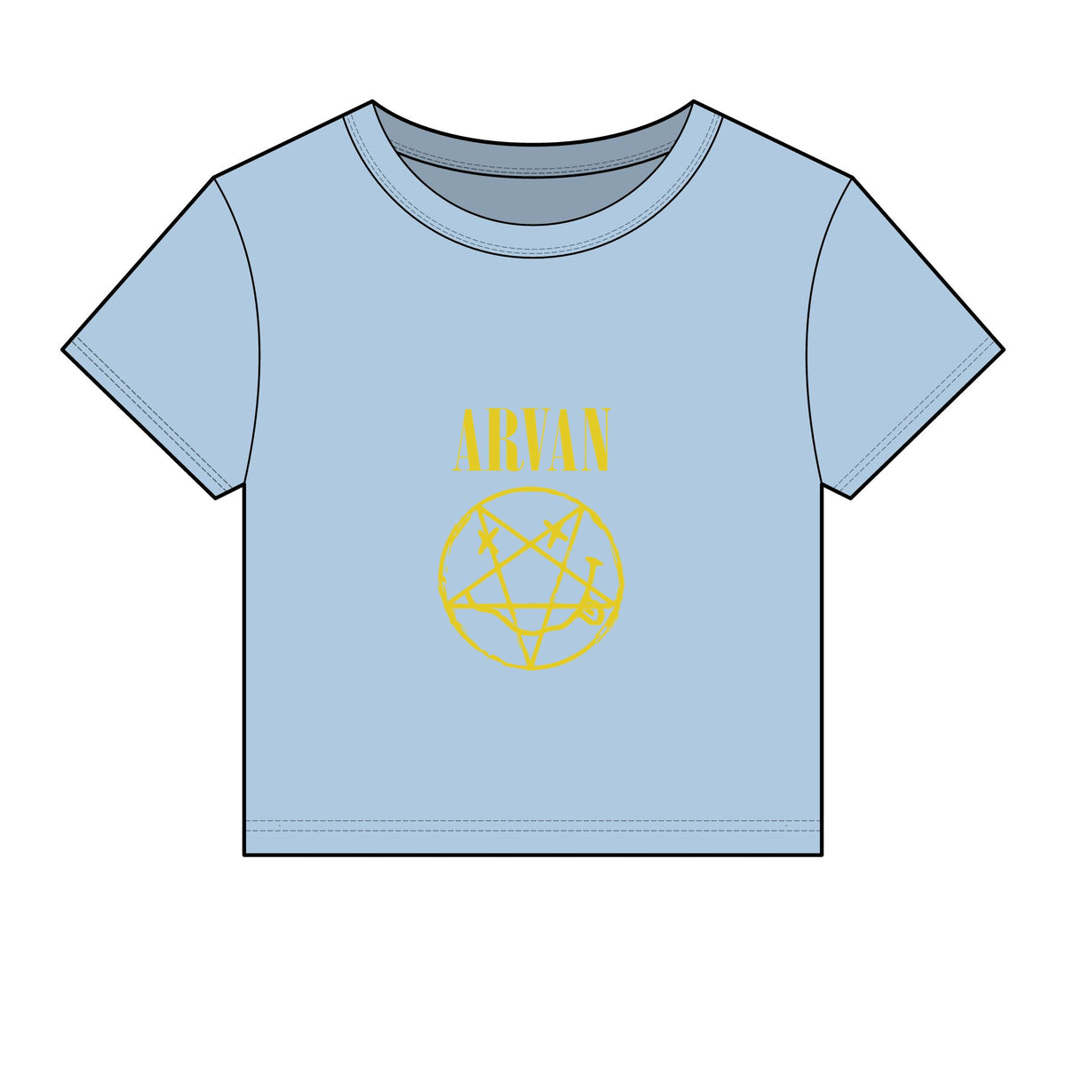 Arvan — Smiley Pentagram — Baby Tee