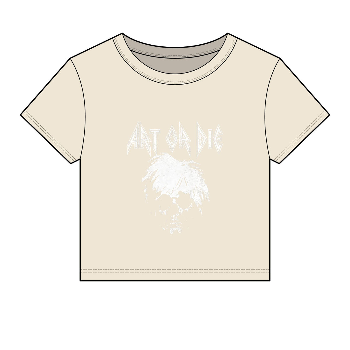 Art Or Die — Warskull — Baby Tee